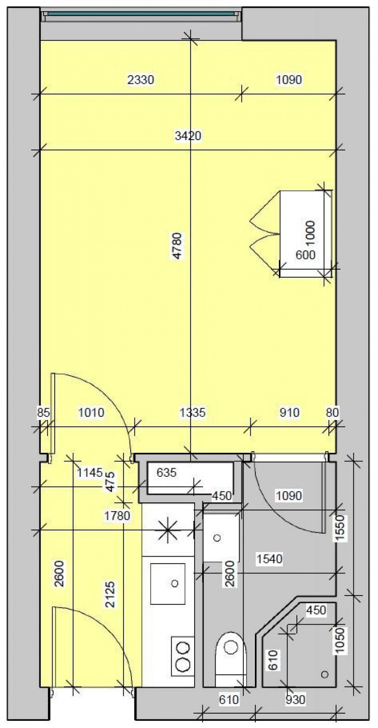 Blok C - 1 værelses