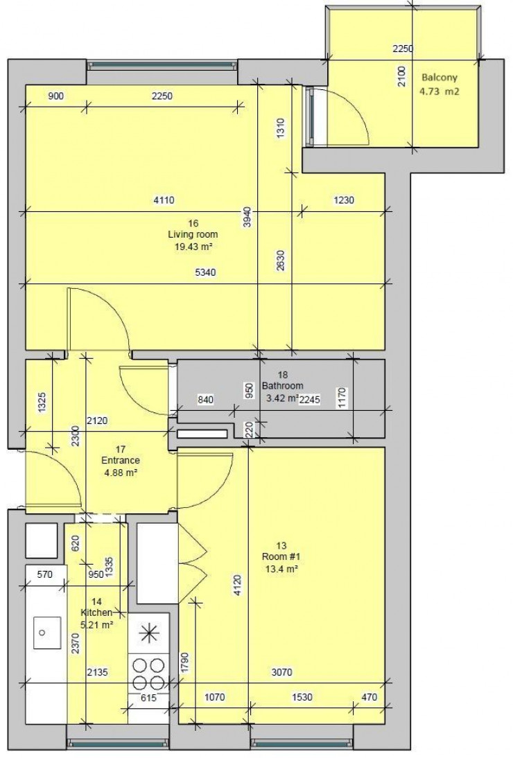 Blok F & G - 2 værelses
